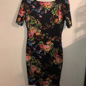 Black floral dress!